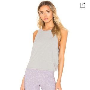 Varley- Buckley Crop Top in Heather Grey